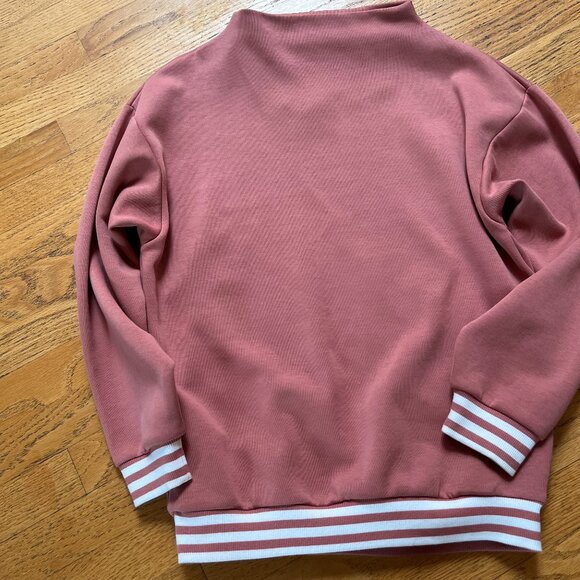 Adidas Women's Light Pink Logo Graphic Crewneck Sweatshirt XS - Picture 2 of 3